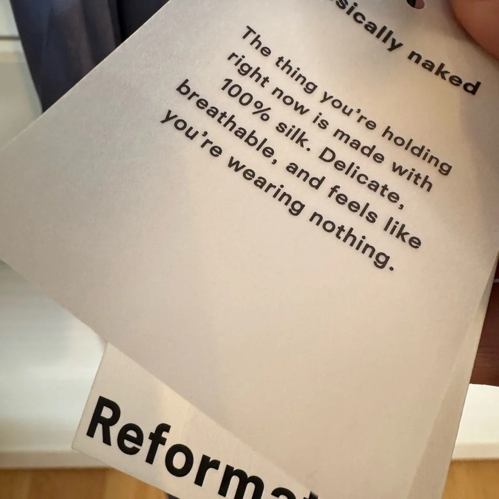 Reformation Casette Silk Dress - Cornflower - Picture 7 of 7